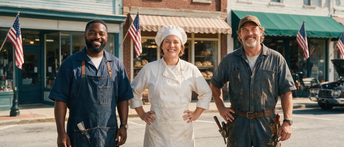 People running their own small businesses