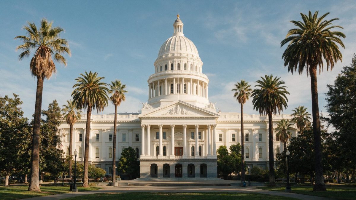 California State Capitol in Sacramento, illustrating the California business search