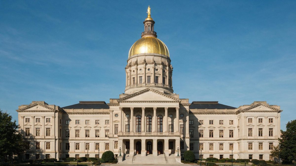 Georgia State Capitol gold dome in Atlanta, illustrating the Georgia business search