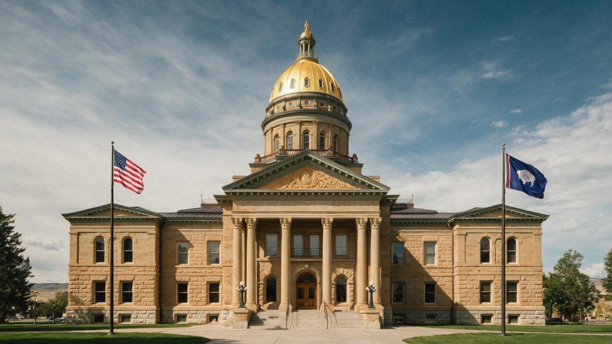Wyoming State Capitol in Cheyenne, illustrating the Wyoming business search